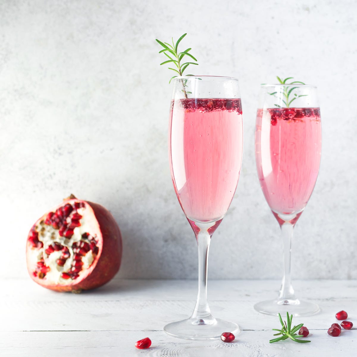 Pomegranate Champagne Coktl